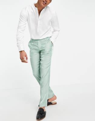 asos mint green suit