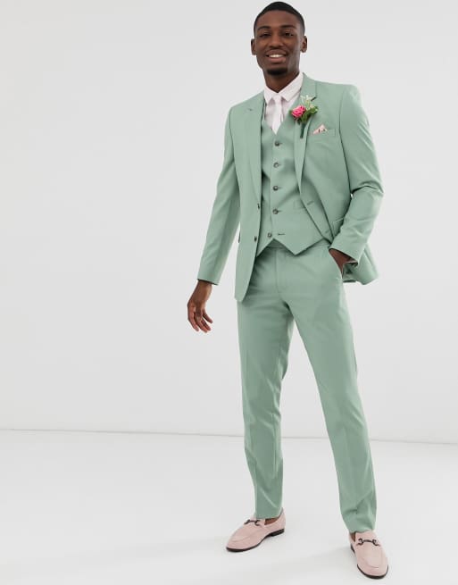 Green on sale suit asos