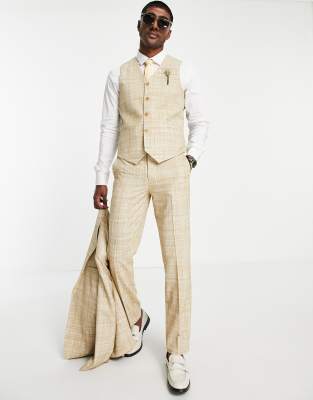 cream waistcoat and trousers