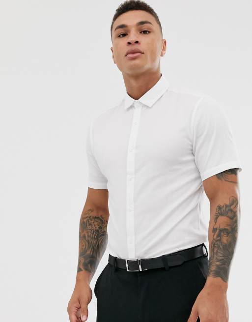 asos white linen shirt