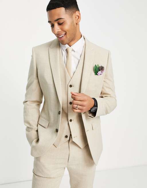 Beige color clearance coat suit