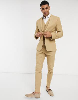 asos design wedding super skinny suit