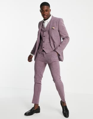 dark brown wedding suit