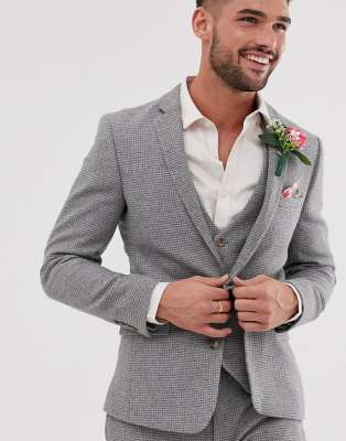 grey dogtooth suit