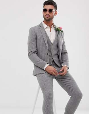 asos design wedding super skinny suit