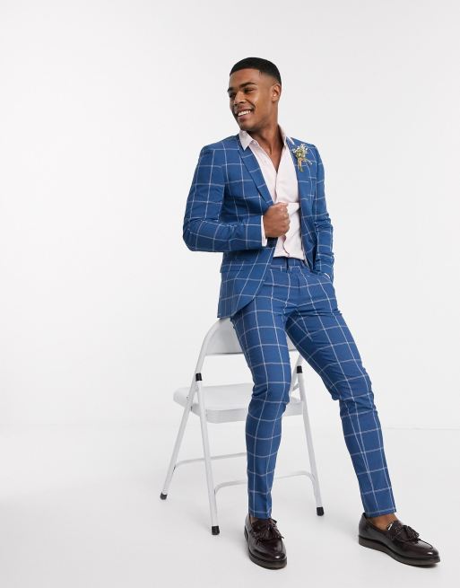 Asos light hot sale blue suit