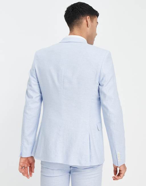 ASOS DESIGN super skinny suit jacket in powder blue