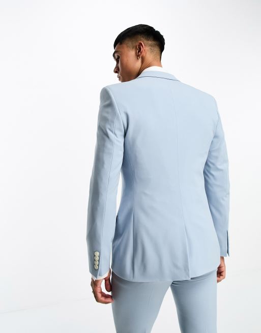 Pale blue jacket deals for wedding