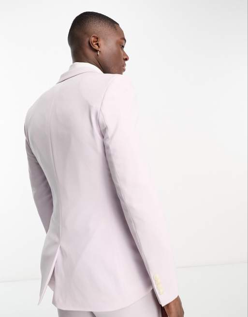 ASOS DESIGN linen suit in pink