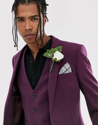 asos purple suit