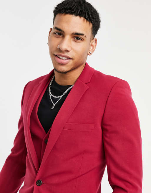 ASOS DESIGN Red Suit