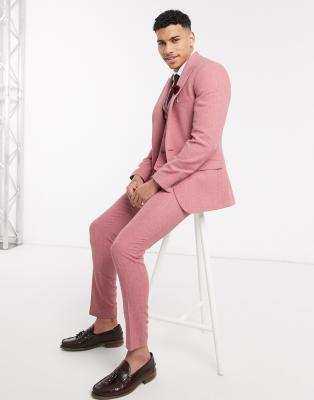 asos pink suit mens