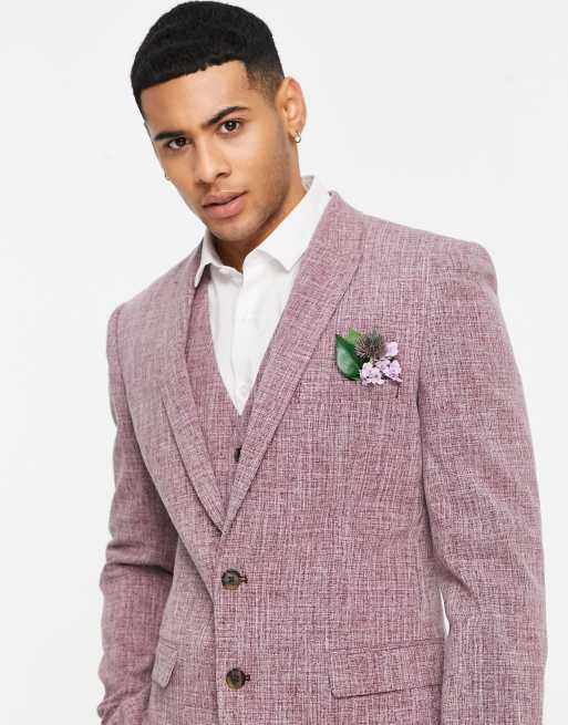 ASOS DESIGN slim suit jacket in mid gray