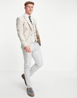 asos design wedding super skinny suit