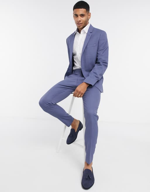 Blue on sale suit asos