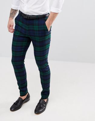 asos checkered pants mens