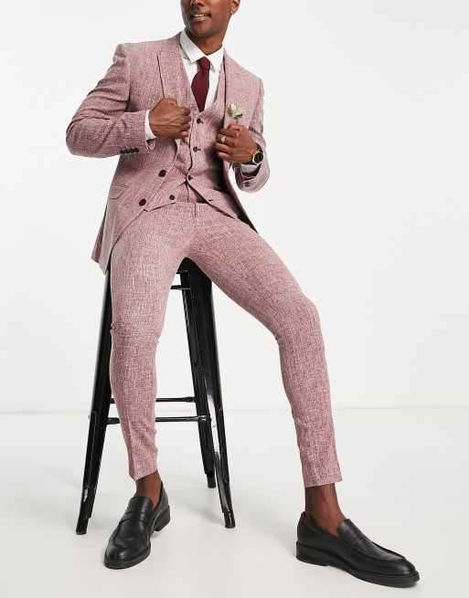 ASOS DESIGN relaxed suit pants in purple