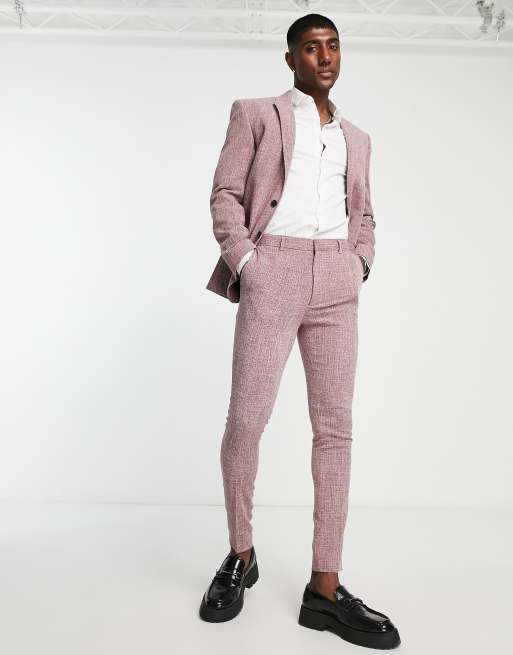 Burgundy suit pants