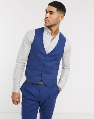 navy blue suit vest