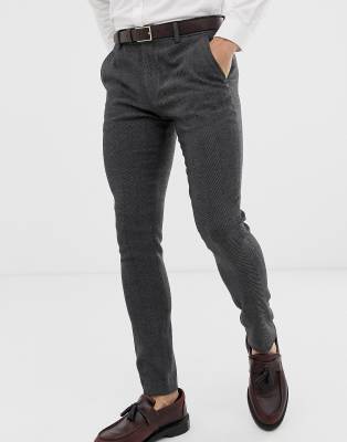 charcoal skinny trousers
