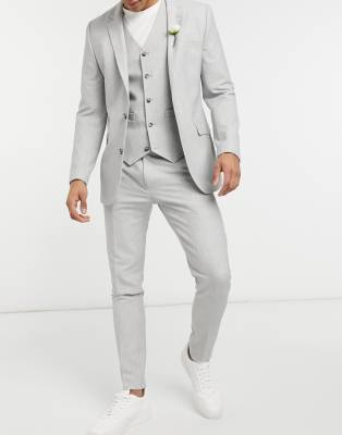 icy grey suit