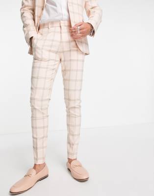 asos mens plaid pants