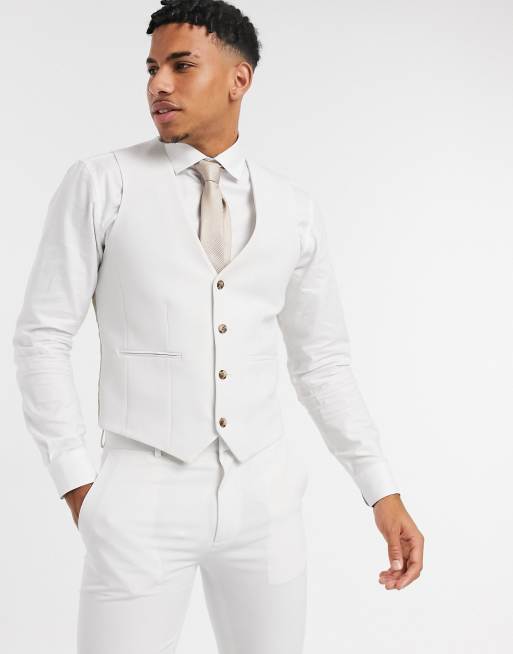 ASOS DESIGN - Bryllup - Super-skinny jakkesæt i isgrå, 4 af 4