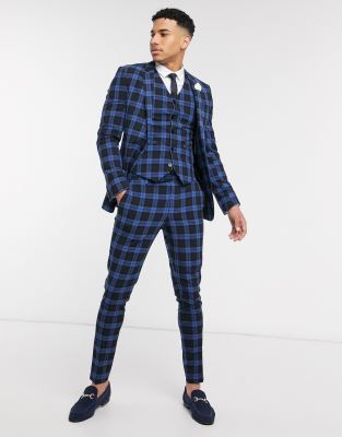 asos tartan suit