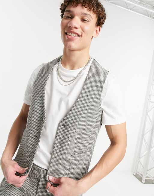 Asos on sale grey waistcoat