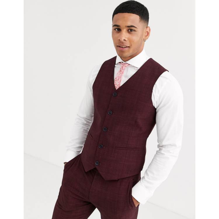 Wine colour outlet waistcoat