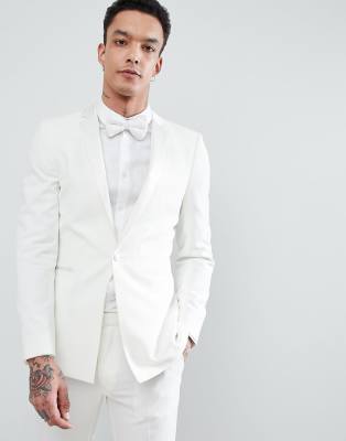 cream tuxedo suit