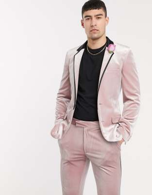 pink suit mens asos