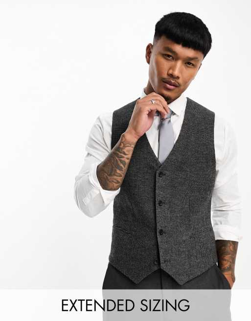 Tweed deals waistcoat asos