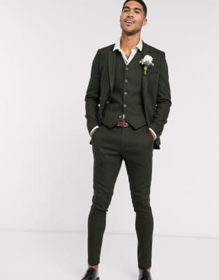 khaki suit asos