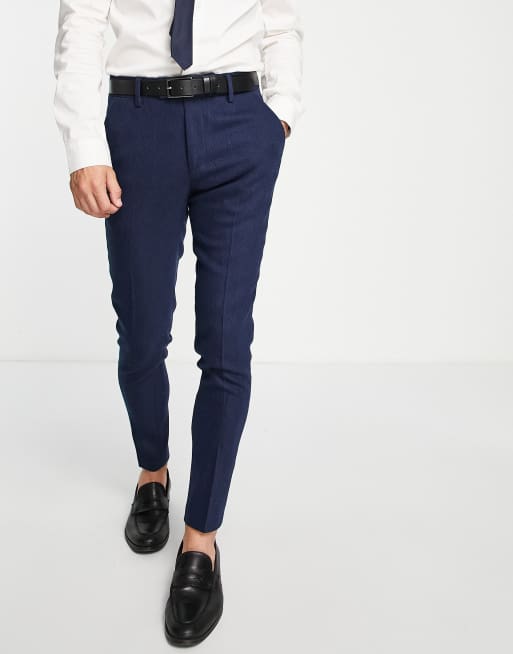 Navy blue shop dress pants skinny