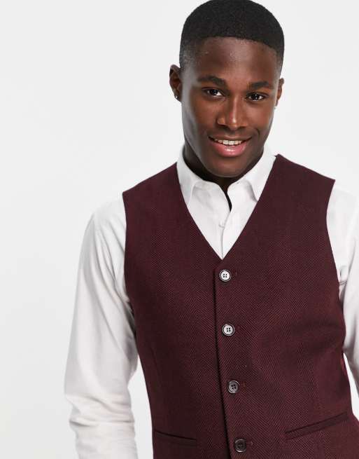 Asos waistcoat mens best sale