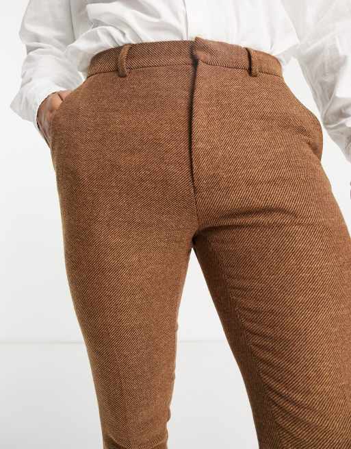 Skinny twill 2024 pants mens