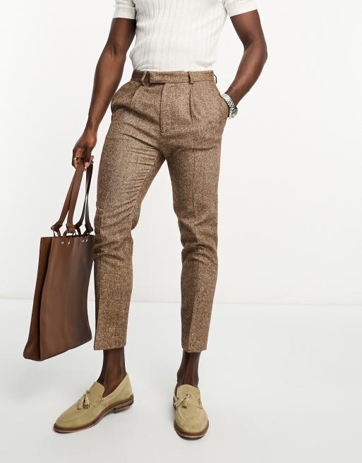 Micro Pattern Tweed Pant