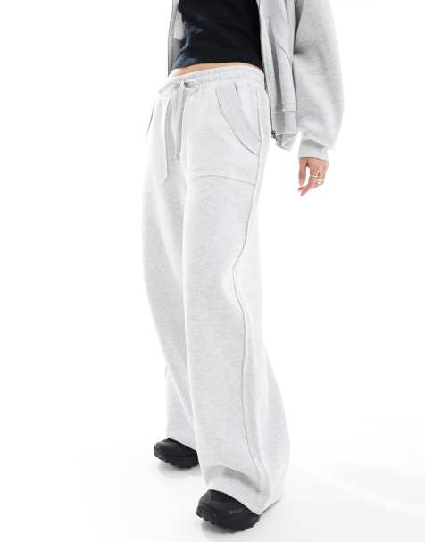 ASOS DESIGN Weekend Collective - Joggers oversize con cuciture a vista sul retro grigio mélange - view 1