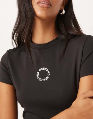 Asos Weekend Collective Asos Design Weekend Collective Slinky Baby Tee