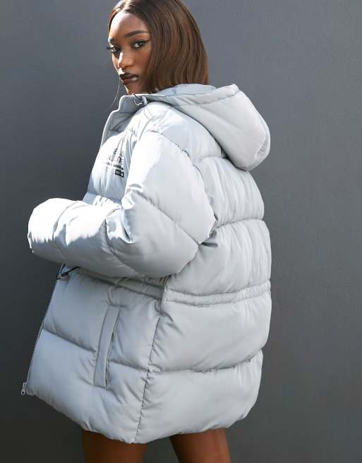 Winter coat with deals logo on arm