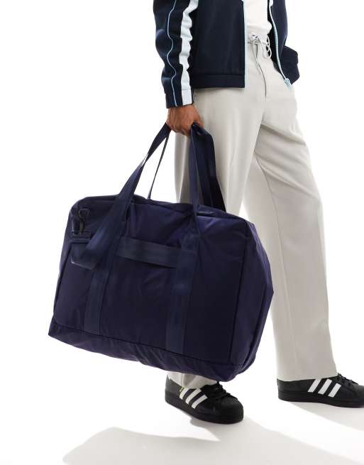 ASOS DESIGN - Weekendtas van nylon in marineblauw