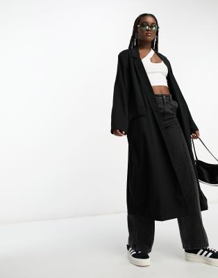 ASOS DESIGN - Weiche Dusterjacke in Schwarz