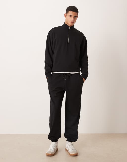 ASOS DESIGN – Weiche Oversize-Jogginghose in Schwarz, Kombiteil, 2 von 5