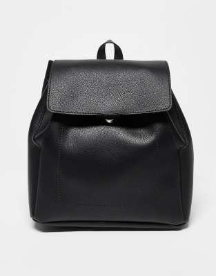 ASOS DESIGN - Weicher Mini-Rucksack in Schwarz