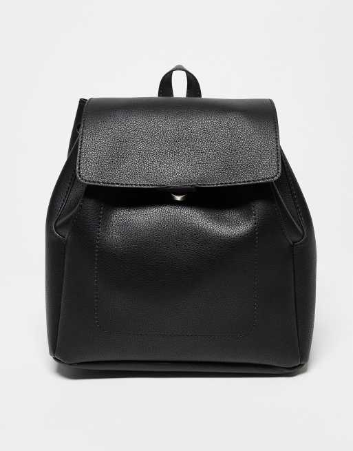 ASOS DESIGN Weicher Mini Rucksack in Schwarz