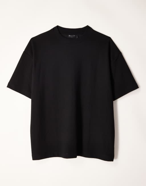 ASOS DESIGN – Weiches Oversize-T-Shirt aus schwerem Stoff in Schwarz, 5 von 5