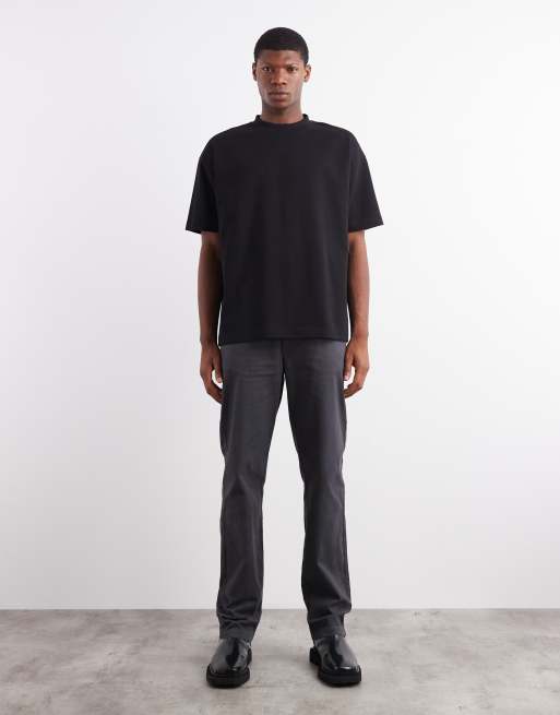 ASOS DESIGN – Weiches Oversize-T-Shirt aus schwerem Stoff in Schwarz, 2 von 5