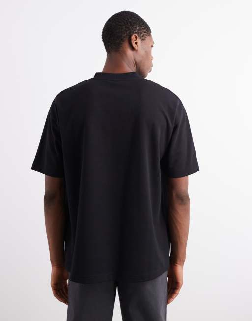 ASOS DESIGN – Weiches Oversize-T-Shirt aus schwerem Stoff in Schwarz, 3 von 5