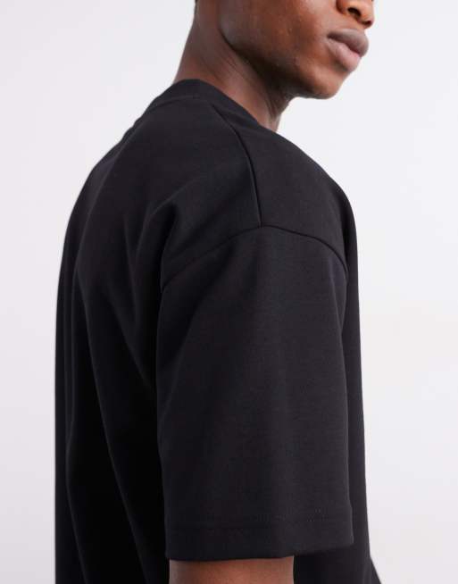 ASOS DESIGN – Weiches Oversize-T-Shirt aus schwerem Stoff in Schwarz, 5 von 5